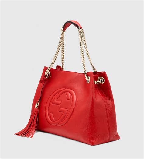 mini bag gucci rossa|gucci small tote bags.